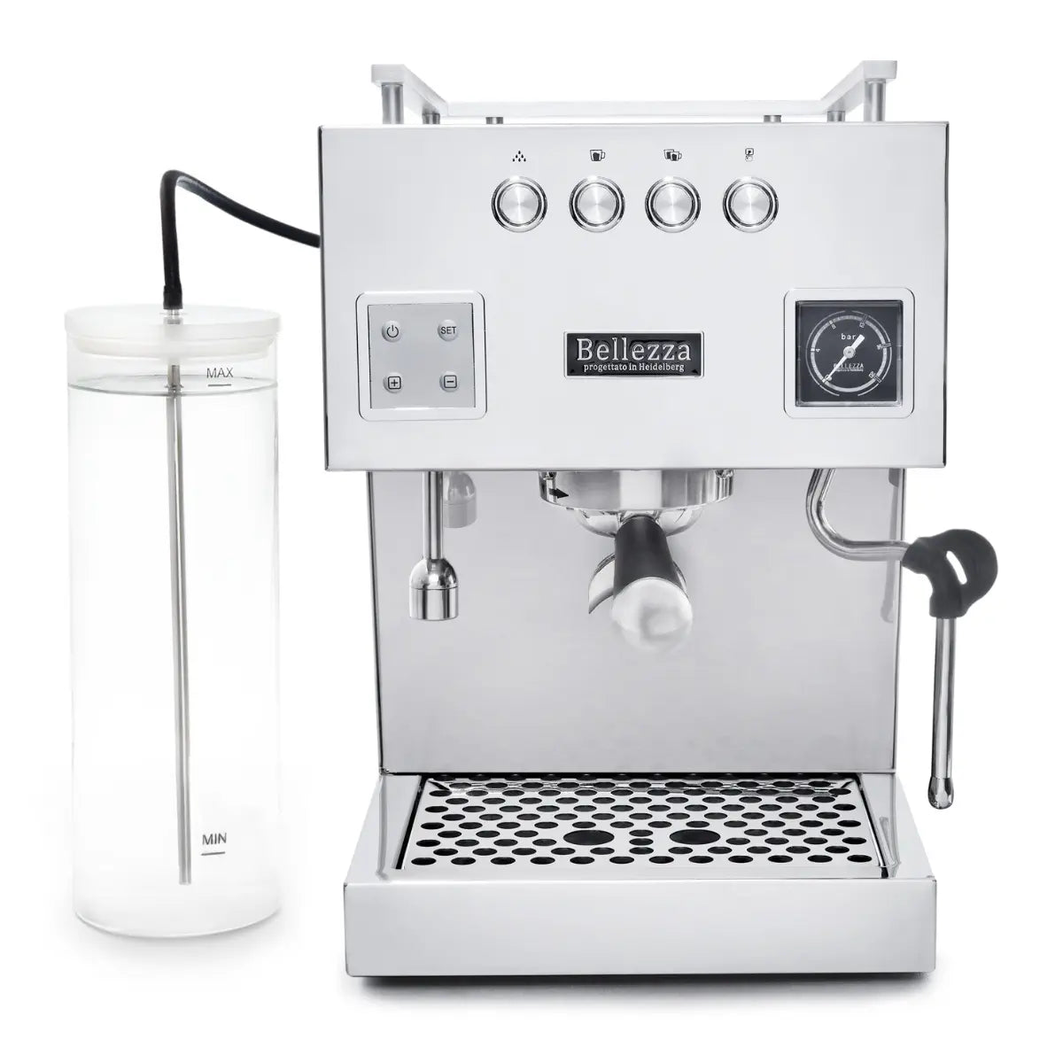 Bellezza Bellona Espresso Machine | Dual Boiler Silver - Prime Coffee Suppliers