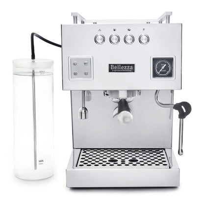 Bellezza Bellona Espresso Machine | Dual Boiler Silver - Prime Coffee Suppliers