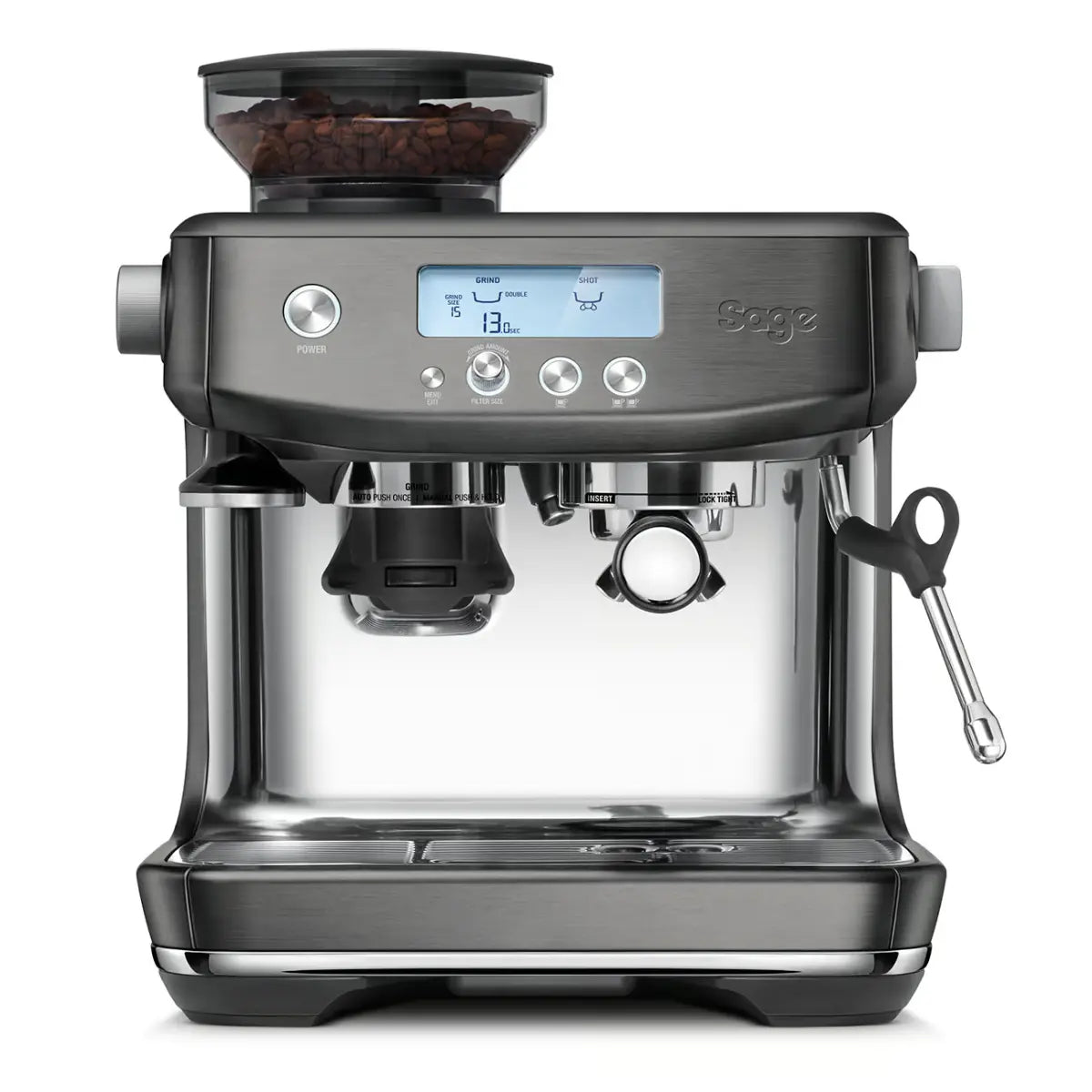 Sage the Barista Pro SES878 Espresso Machine Automatic Black Stainless Steel