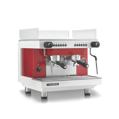 Sanremo Zoe Compact 2 Group Espresso Machine Red