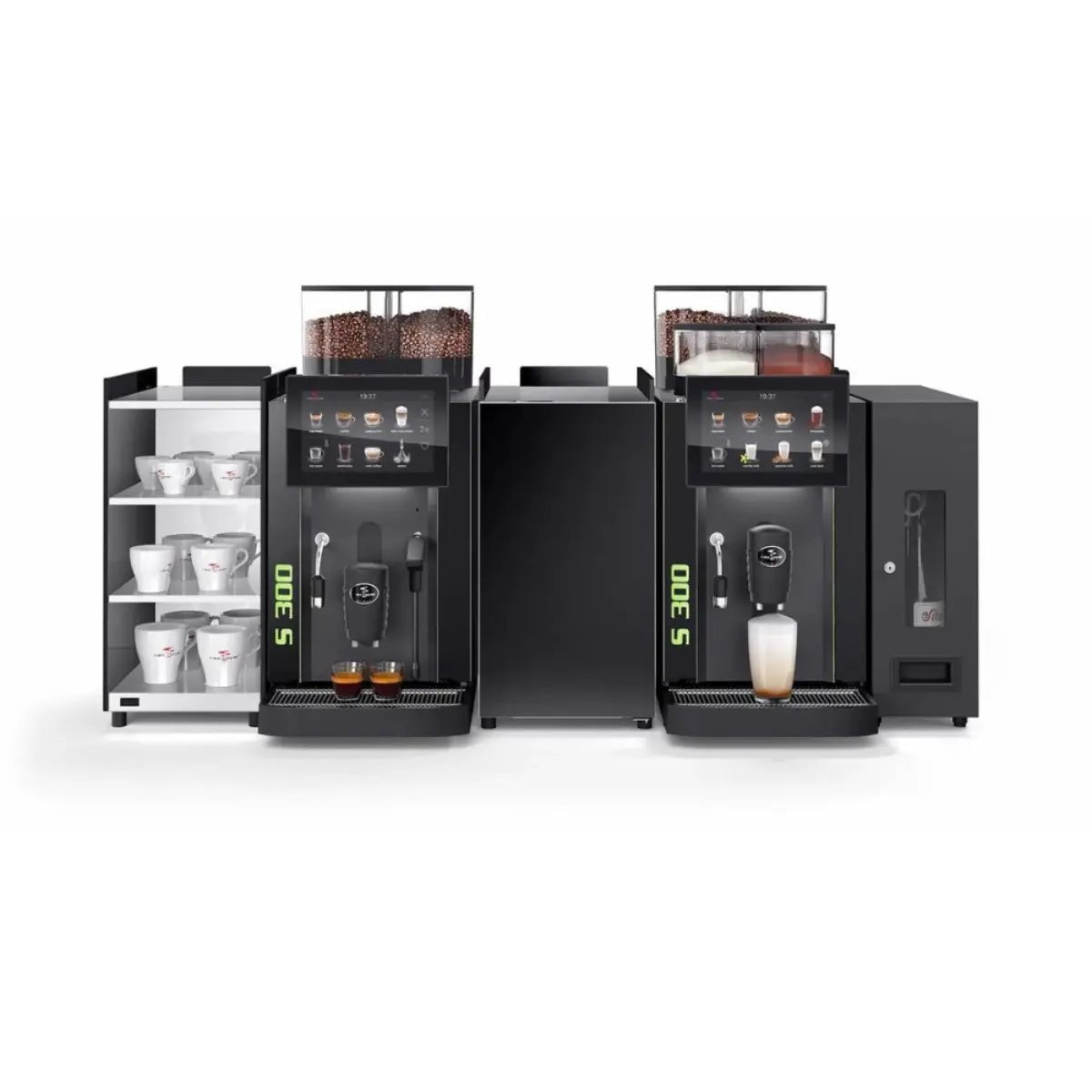 Rex - Royal - Rex Royal S300 Bean to Cup Coffee Machine + 9 Litre Milk Fridge, Installation and Service Package - Coffee Machine - Prime Coffee Suppliers