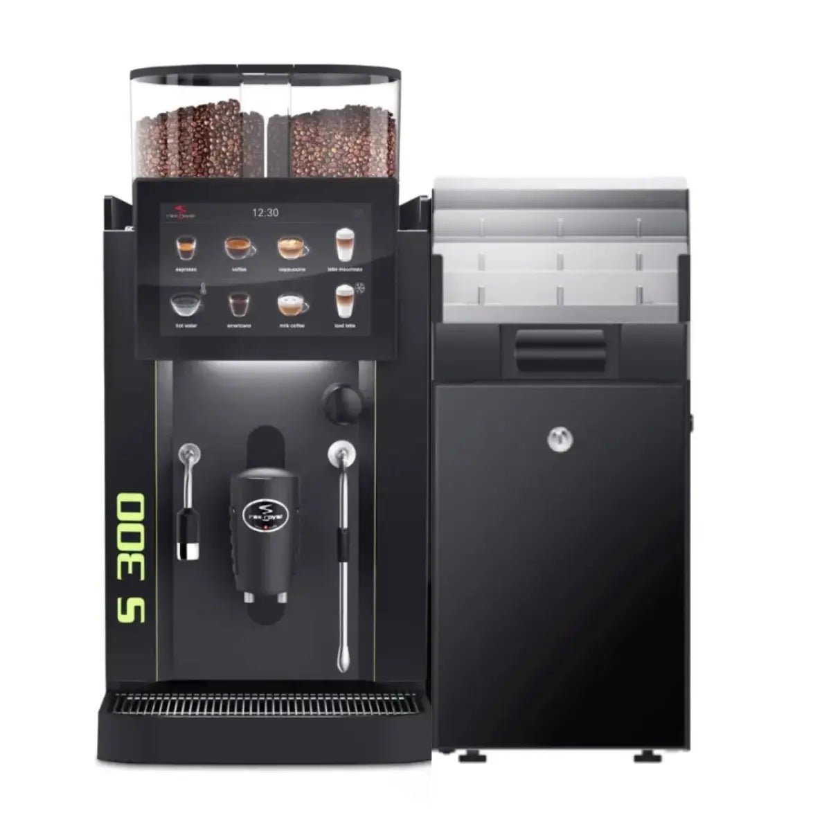 Rex - Royal - Rex Royal S300 Bean to Cup Coffee Machine + 9 Litre Milk Fridge, Installation and Service Package - Coffee Machine - Prime Coffee Suppliers