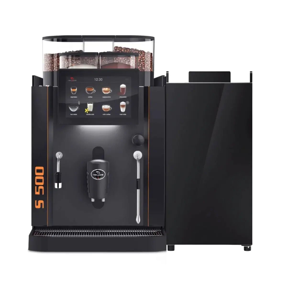 Rex - Royal - Rex Royal S500 Bean to Cup Coffee Machine + 10 Litre Milk Fridge, Installation and Service Package - Coffee Machine - Prime Coffee Suppliers