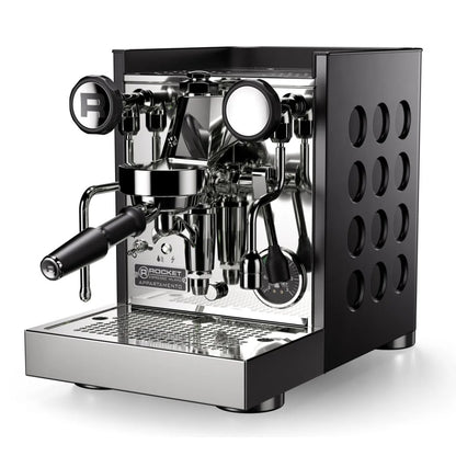 Rocket Espresso - Rocket Appartamento TCA Espresso Machine - Temperature Control - Black/Black - Coffee Machine - Prime Coffee Suppliers