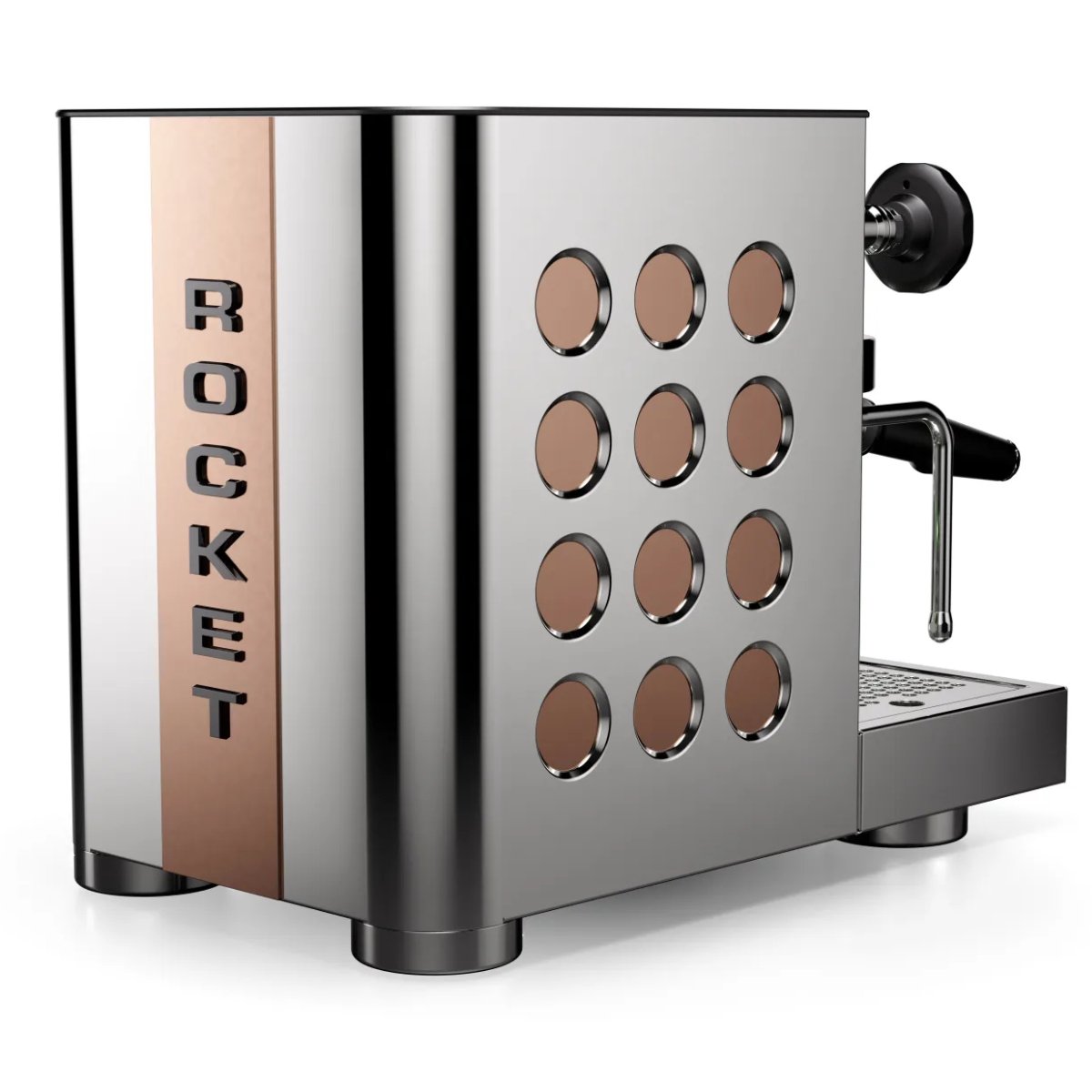 Rocket Espresso - Rocket Appartamento TCA Espresso Machine - Temperature Control - Steel/ Copper - Coffee Machine - Prime Coffee Suppliers