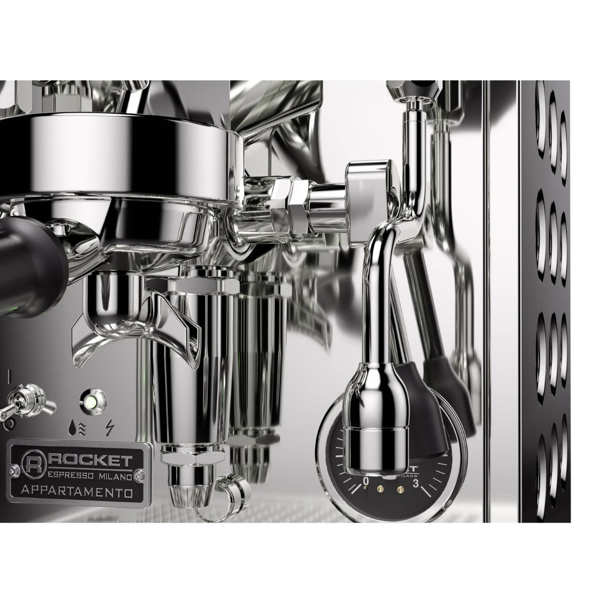 Rocket Espresso - Rocket Appartamento TCA Espresso Machine - Temperature Control - Steel/ Copper - Coffee Machine - Prime Coffee Suppliers