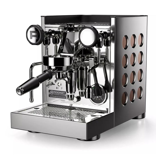 Rocket Espresso - Rocket Appartamento TCA Espresso Machine - Temperature Control - Steel/ Copper - Coffee Machine - Prime Coffee Suppliers