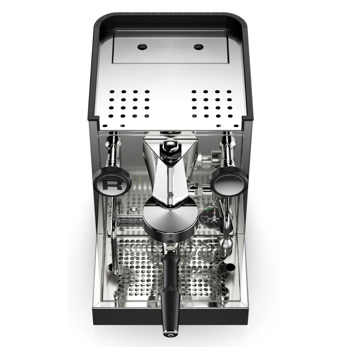 Rocket Espresso - Rocket Appartamento TCA Espresso Machine - Temperature Control - Steel/Black - Coffee Machine - Prime Coffee Suppliers