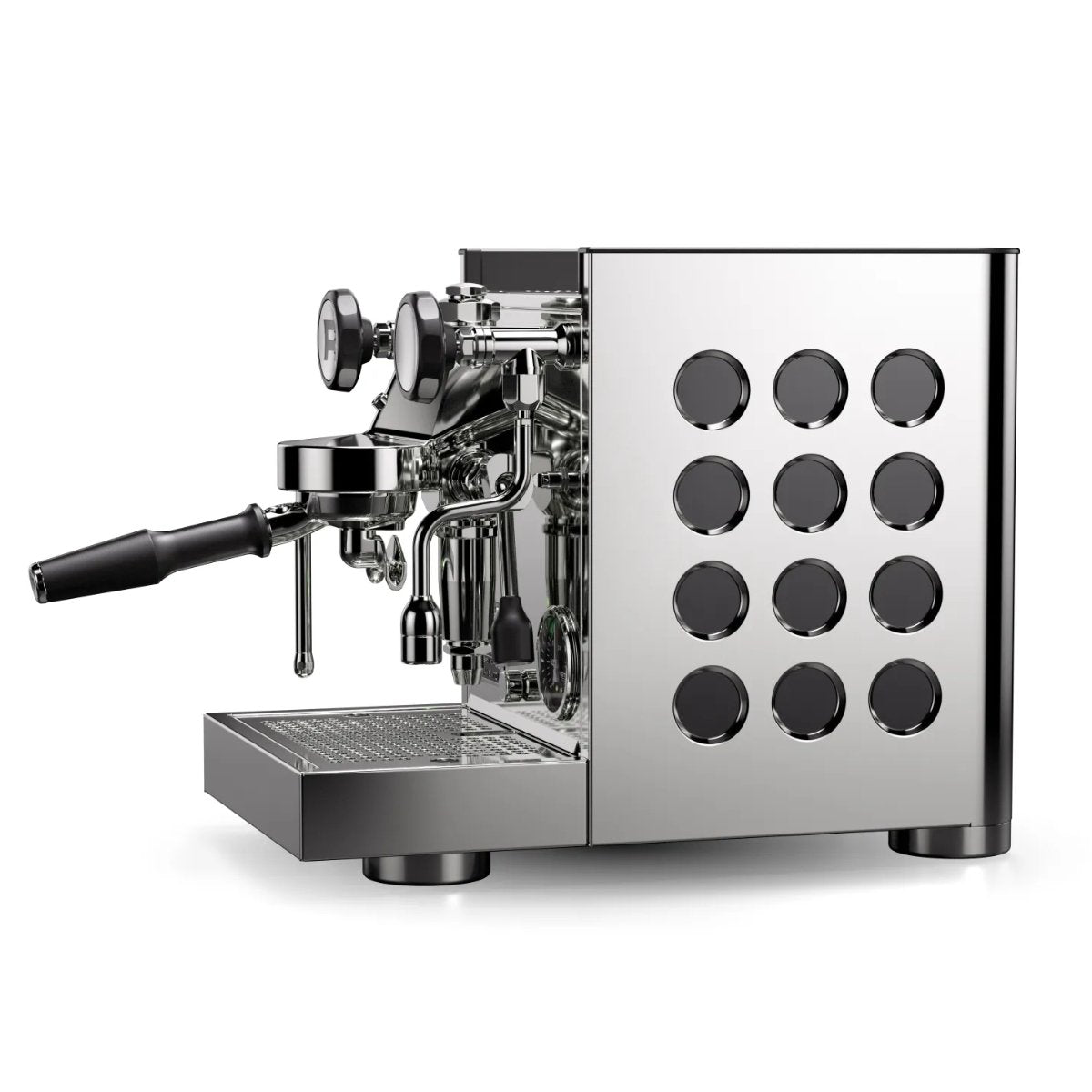 Rocket Espresso - Rocket Appartamento TCA Espresso Machine - Temperature Control - Steel/Black - Coffee Machine - Prime Coffee Suppliers