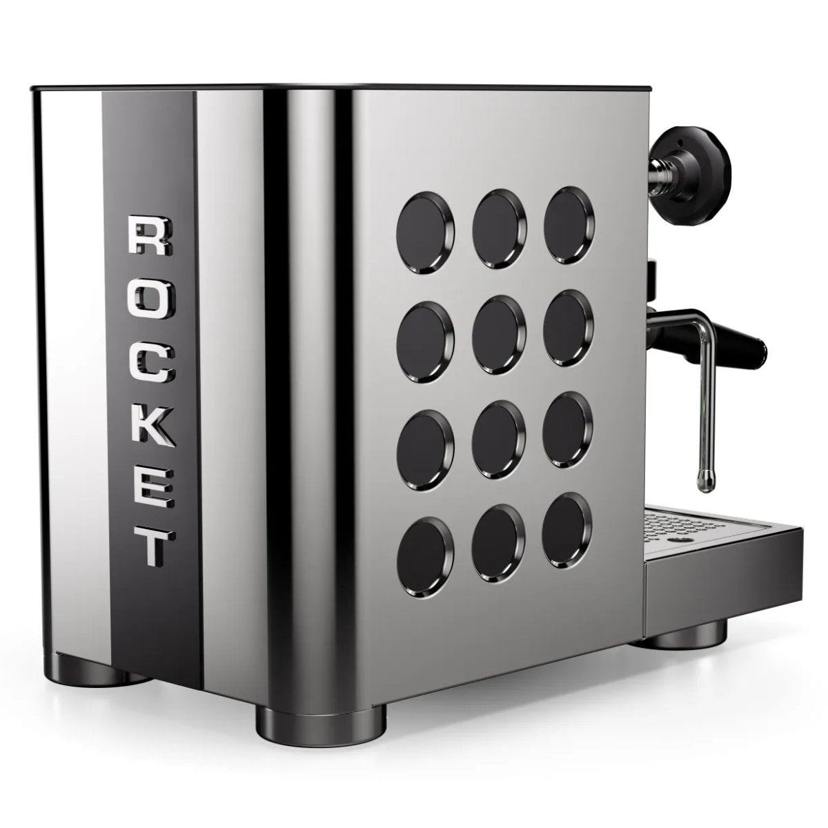 Rocket Espresso - Rocket Appartamento TCA Espresso Machine - Temperature Control - Steel/Black - Coffee Machine - Prime Coffee Suppliers