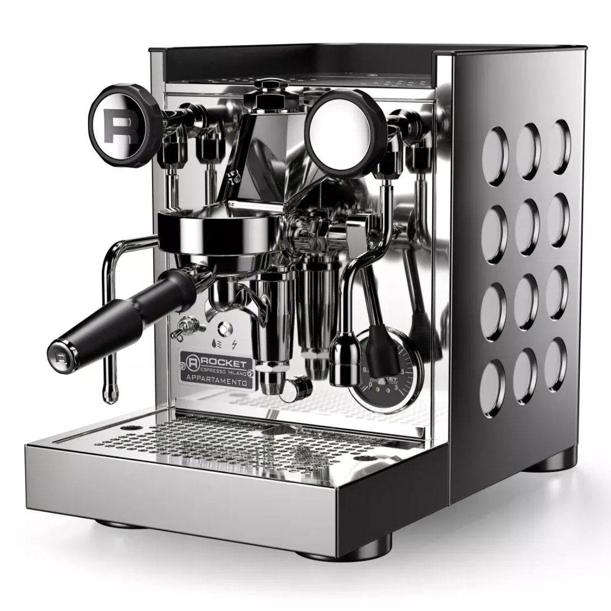 Rocket Espresso - Rocket Appartamento TCA Espresso Machine - Temperature Control - Steel/White - Coffee Machine - Prime Coffee Suppliers