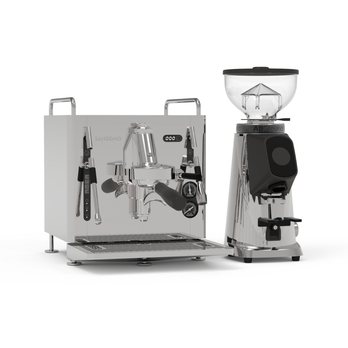 San Remo - San Remo Cube Home Espresso Bundle l Contains Cube -R & Cube All ground Grinder - Espresso Machine - Prime Coffee Suppliers