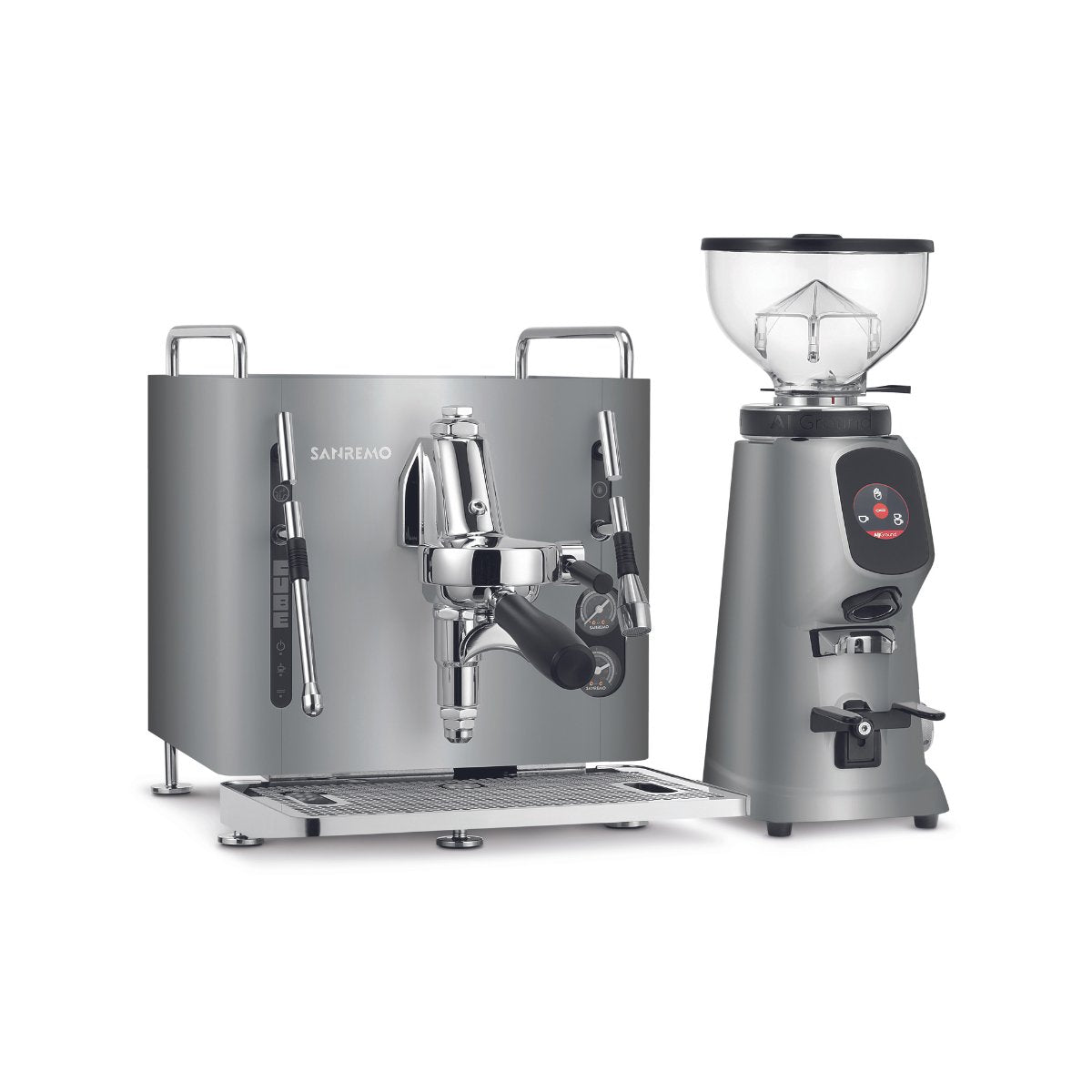 San Remo - San Remo Cube Home Espresso Bundle l Contains Cube -R & Cube All ground Grinder - Espresso Machine - Prime Coffee Suppliers