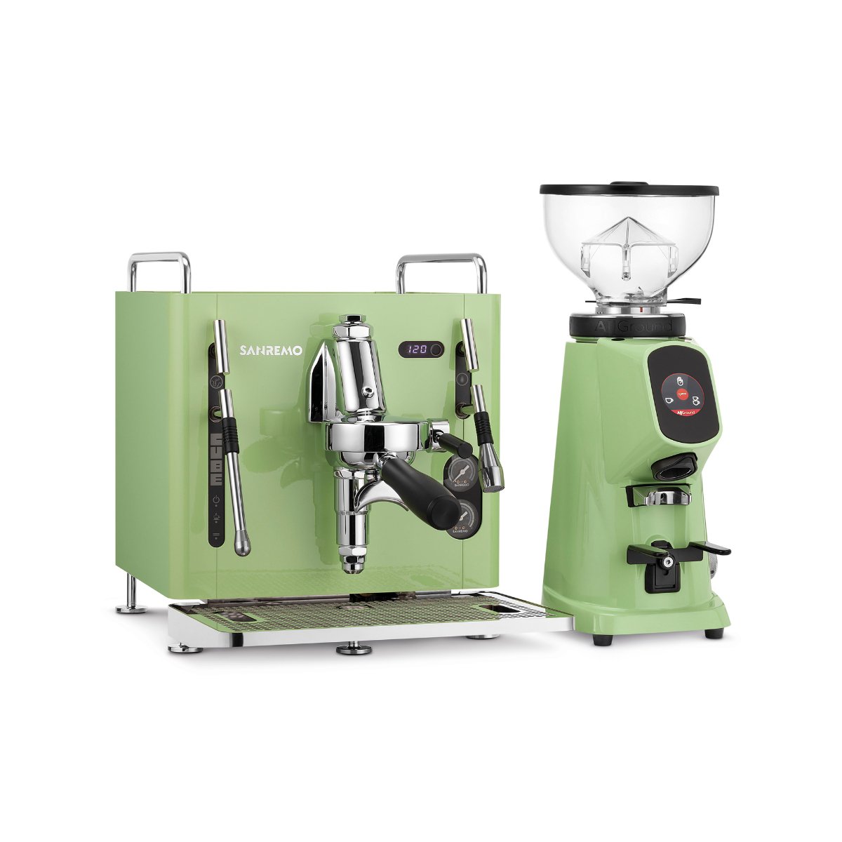 San Remo - San Remo Cube Home Espresso Bundle l Contains Cube -R & Cube All ground Grinder - Espresso Machine - Prime Coffee Suppliers