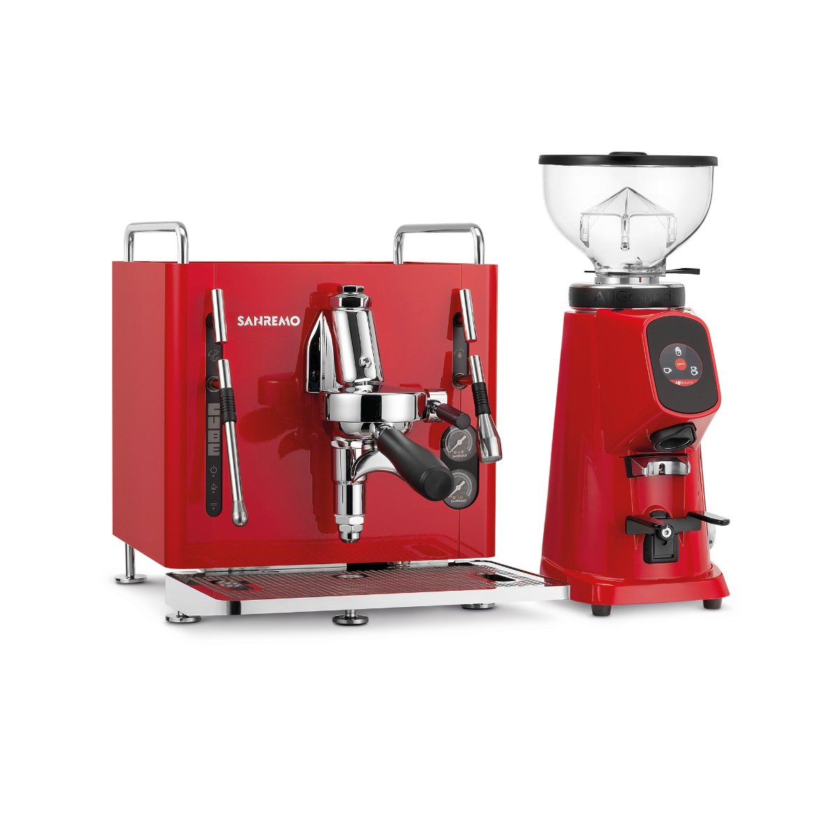 San Remo - San Remo Cube Home Espresso Bundle l Contains Cube -R & Cube All ground Grinder - Espresso Machine - Prime Coffee Suppliers