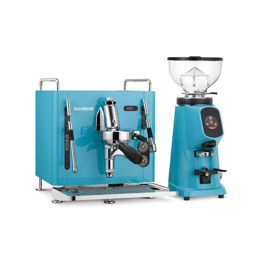 San Remo - San Remo Cube Home Espresso Bundle l Contains Cube -R & Cube All ground Grinder - Espresso Machine - Prime Coffee Suppliers