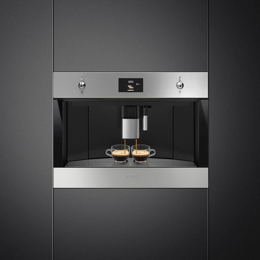 Smeg - Smeg Classic Built - in Aesthetic Coffee Machine - Automatic - Coffee Grinder - Prime Coffee Suppliers