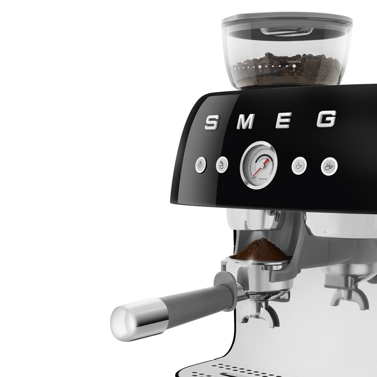 Smeg - Smeg EGF03 Espresso Coffee Machine 50's Style - with Grinder - Espresso Machine - Prime Coffee Suppliers