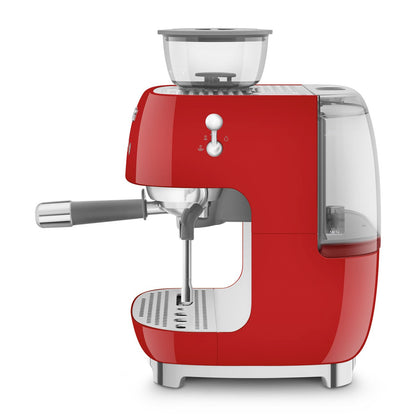 Smeg - Smeg EGF03 Espresso Coffee Machine 50's Style - with Grinder - Espresso Machine - Prime Coffee Suppliers