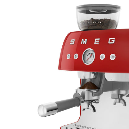 Smeg - Smeg EGF03 Espresso Coffee Machine 50's Style - with Grinder - Espresso Machine - Prime Coffee Suppliers