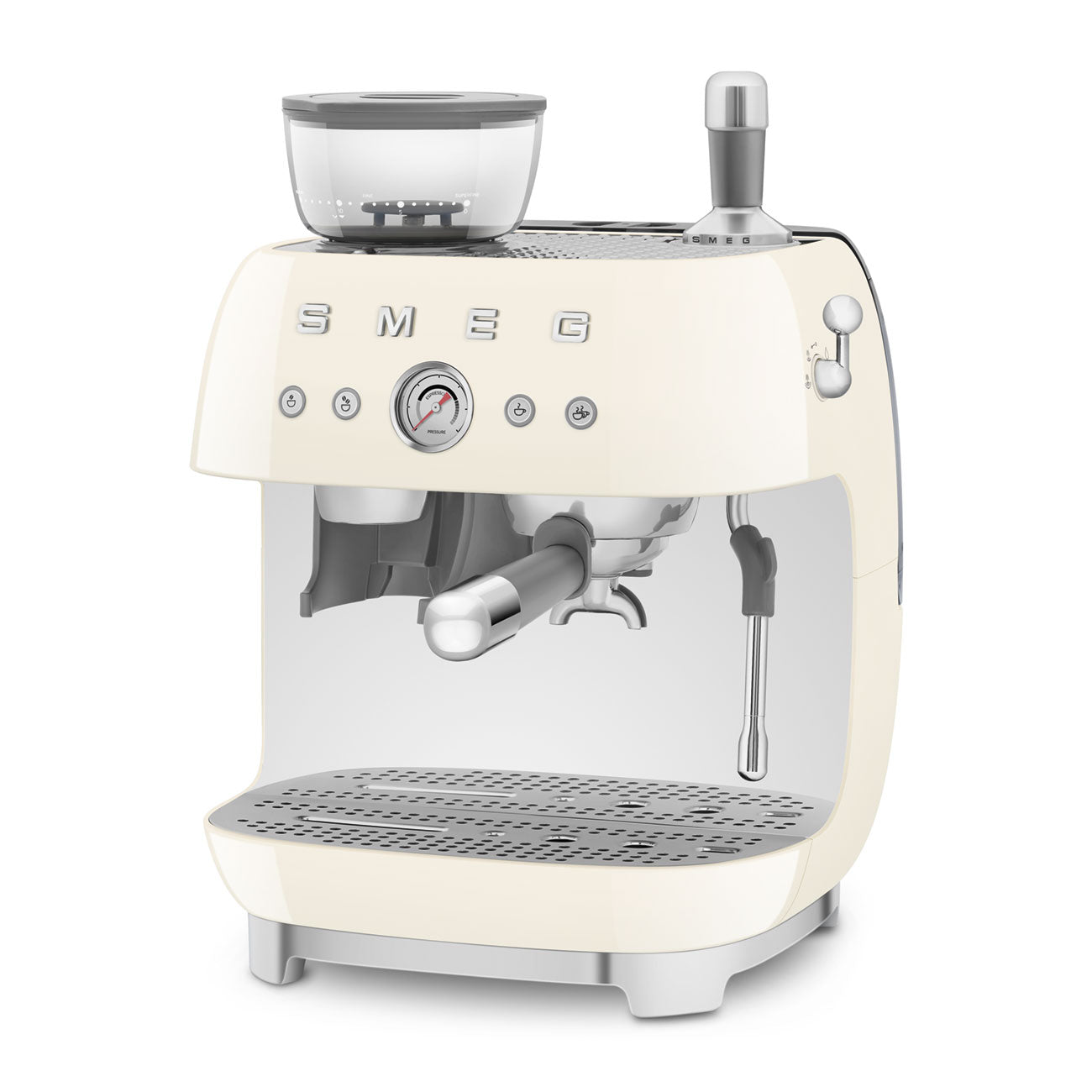 Smeg - Smeg EGF03 Espresso Coffee Machine 50's Style - with Grinder - Espresso Machine - Prime Coffee Suppliers