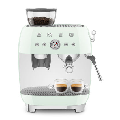 Smeg - Smeg EGF03 Espresso Coffee Machine 50's Style - with Grinder - Espresso Machine - Prime Coffee Suppliers