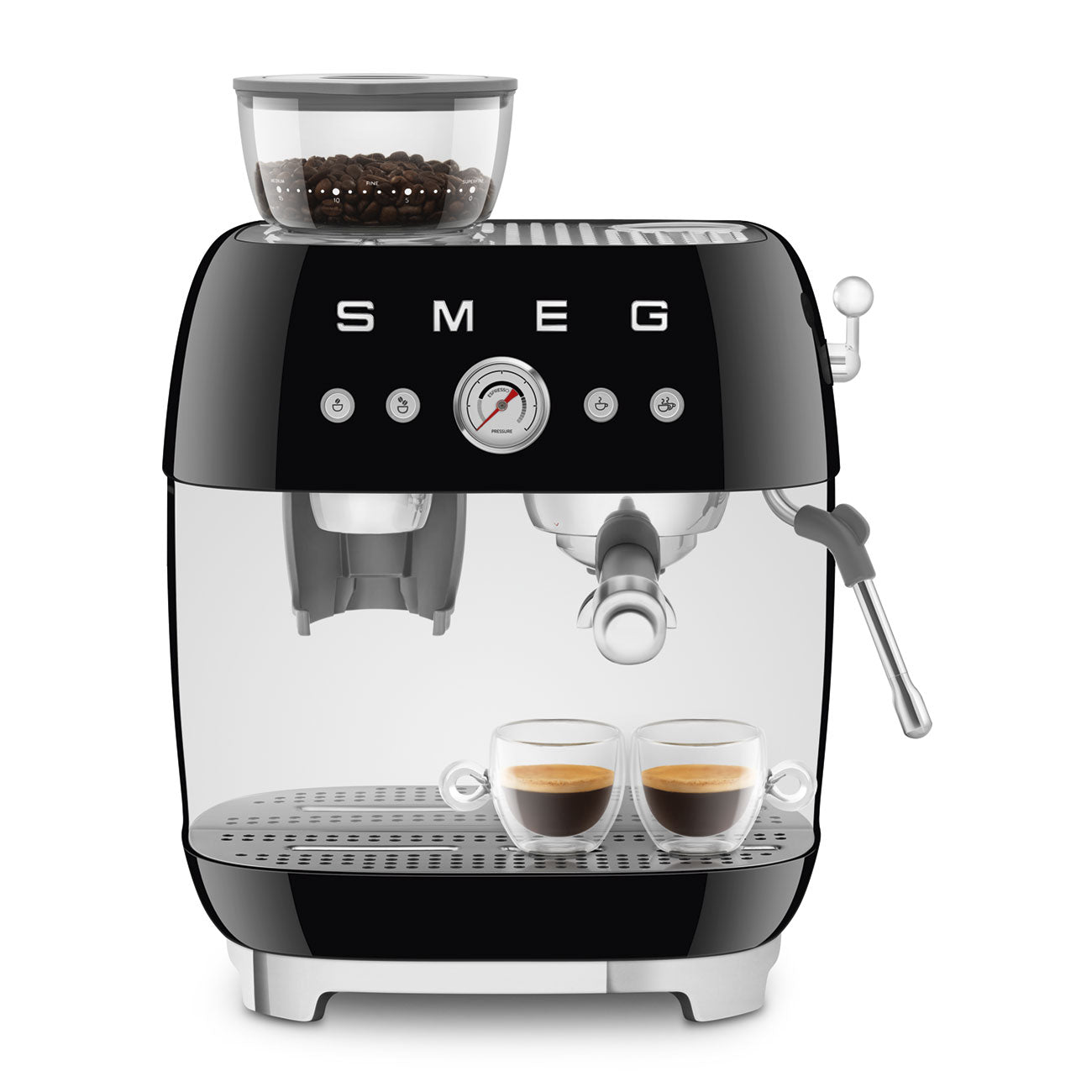 Smeg - Smeg EGF03 Espresso Coffee Machine 50's Style - with Grinder - Espresso Machine - Prime Coffee Suppliers