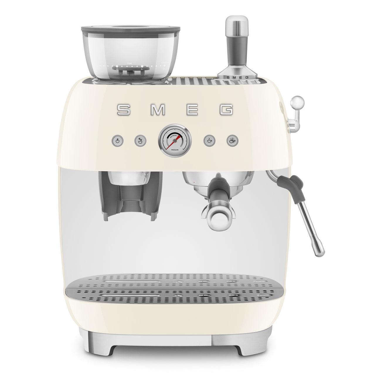 Smeg - Smeg EGF03 Espresso Coffee Machine 50's Style - with Grinder - Espresso Machine - Prime Coffee Suppliers