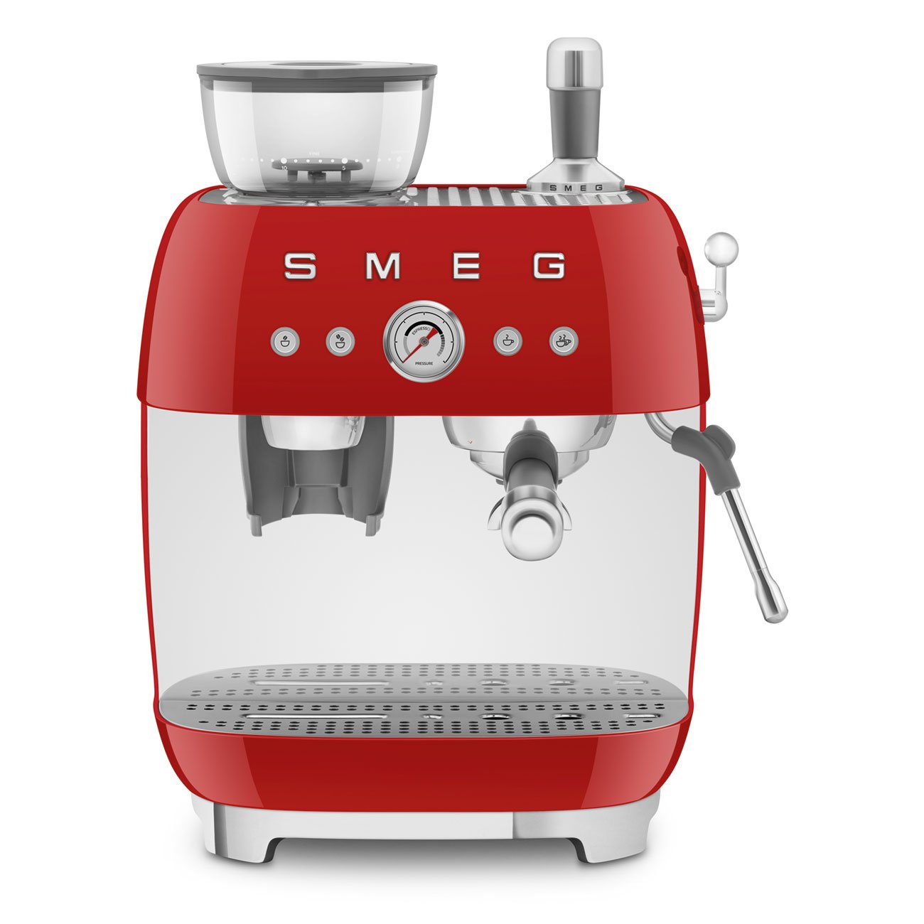 Smeg - Smeg EGF03 Espresso Coffee Machine 50's Style - with Grinder - Espresso Machine - Prime Coffee Suppliers