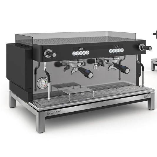 CREM - CREM EX3 2 Group Display Espresso Machine 11.5 Litres, Black & White - Espresso Machine - Primecoffeesuppliers